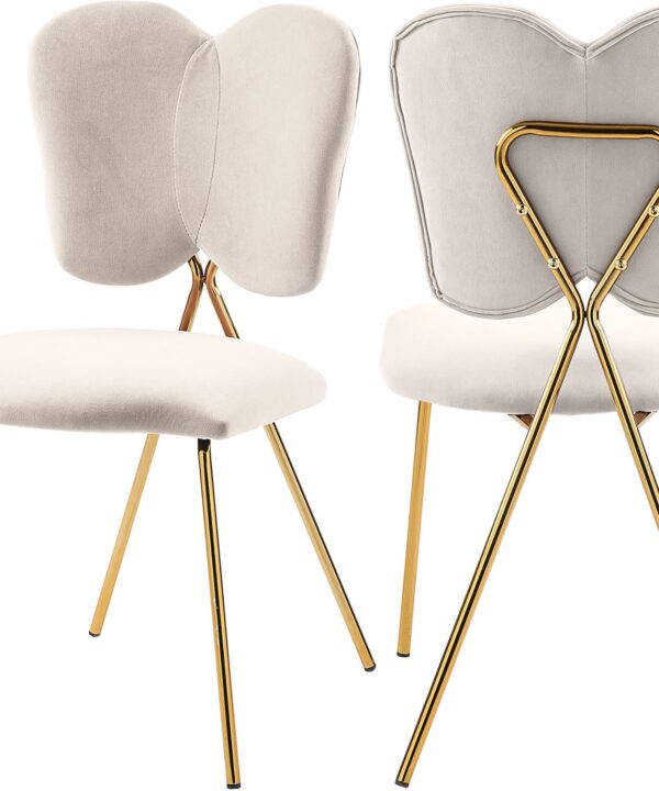 Angel Cream Velvet Dining Chair - Luxe Home Furnishings (Jersey City, NJ)
