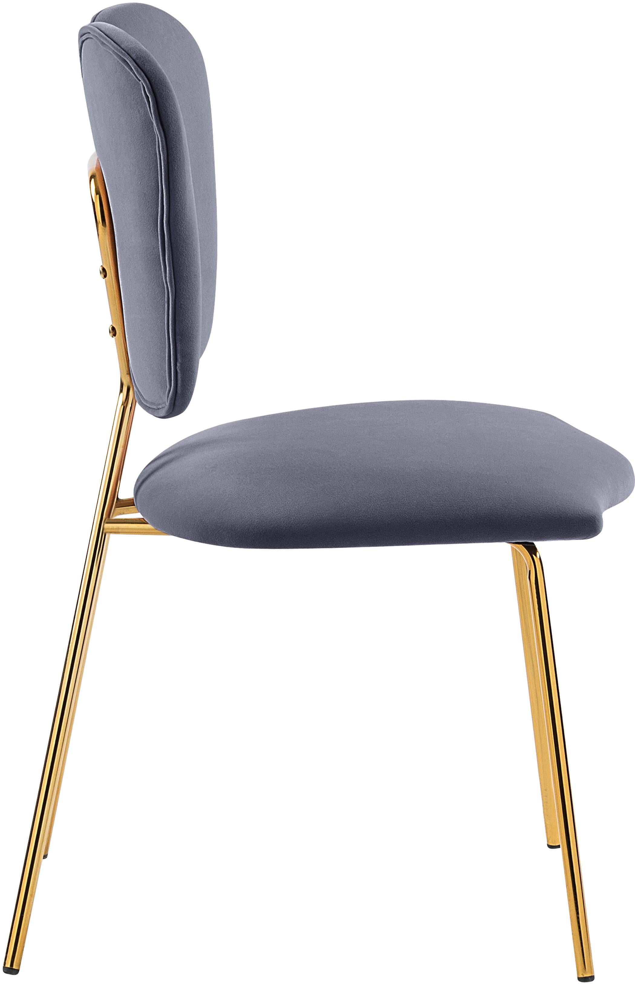 Angel Grey Velvet Dining Chair - Luxe Home Furnishings (Jersey City, NJ)