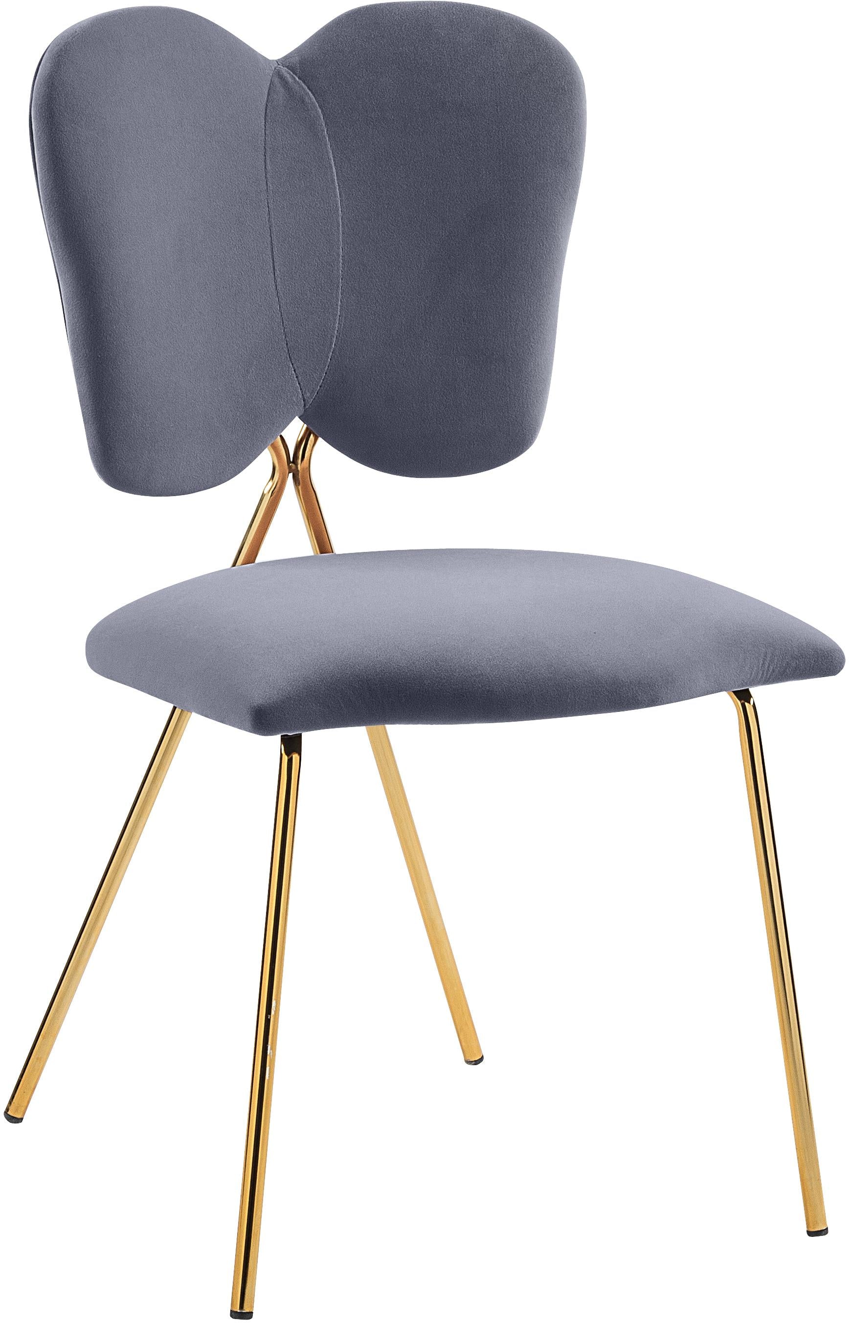 Angel Grey Velvet Dining Chair - Luxe Home Furnishings (Jersey City, NJ)