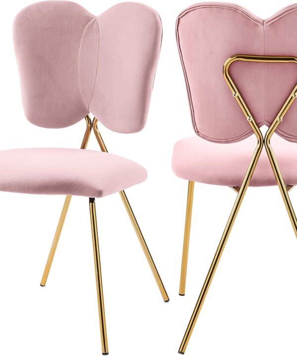 Angel Pink Velvet Dining Chair - Luxe Home Furnishings (Jersey City, NJ)