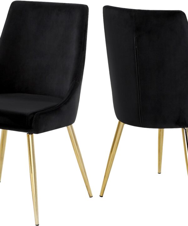 Karina Black Velvet Dining Chair