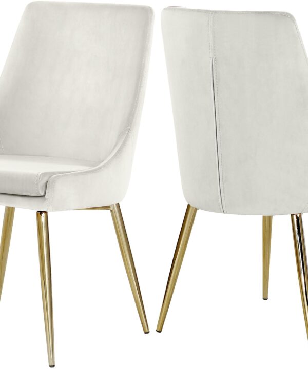 Karina Cream Velvet Dining Chair