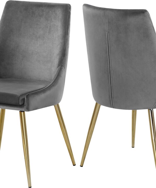 Karina Grey Velvet Dining Chair