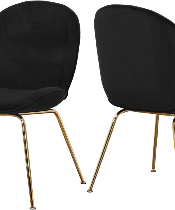 Paris Black Velvet Dining Chair