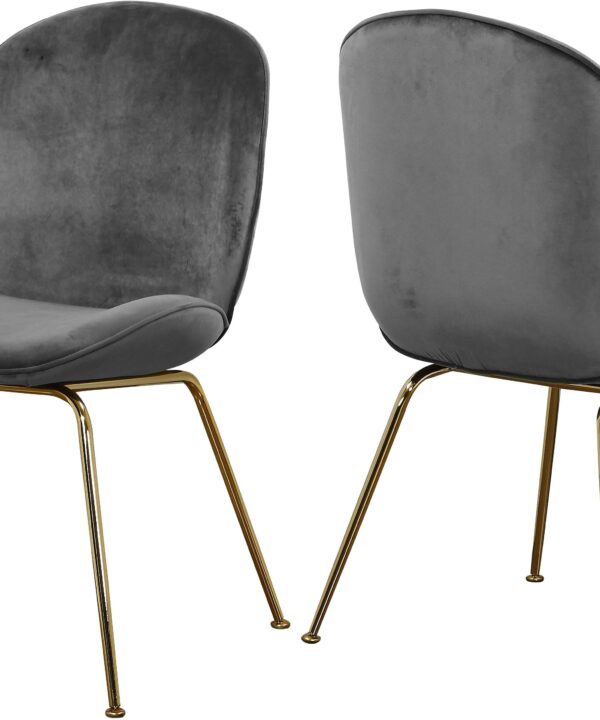 Paris Grey Velvet Dining Chair