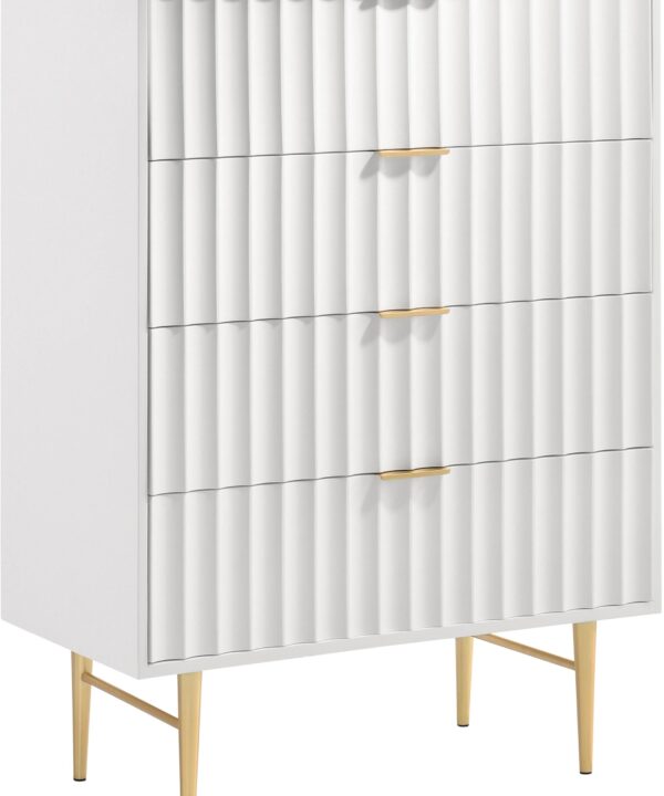 Modernist White Gloss Chest