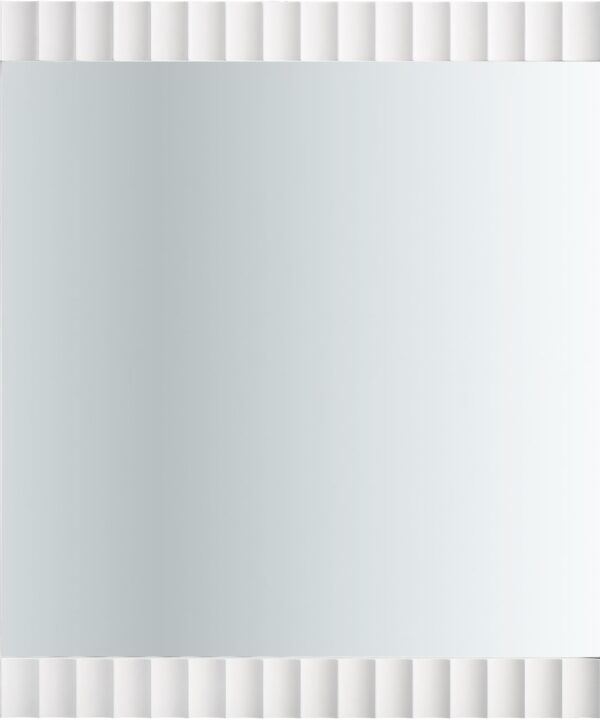 Modernist White Gloss Mirror