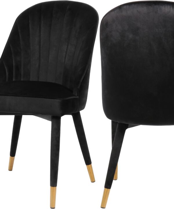 Belle Black Velvet Dining Chair - Luxe Home Furnishings (Jersey City, NJ)