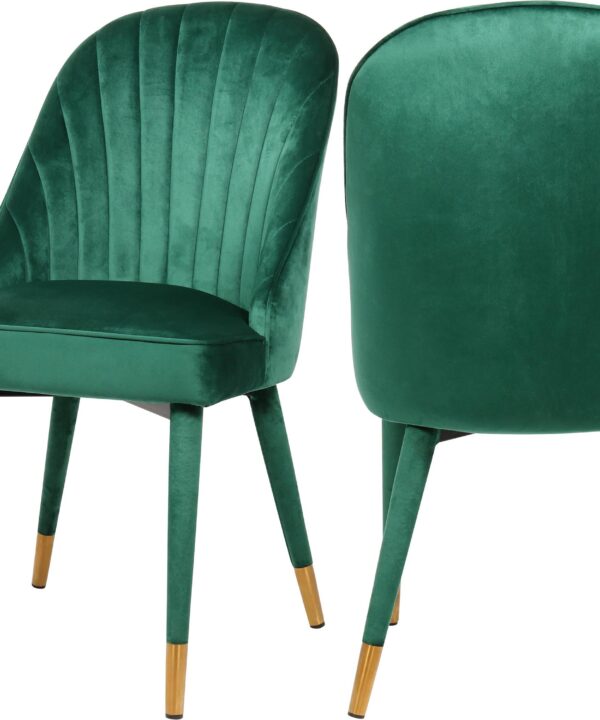 Belle Green Velvet Dining Chair - Luxe Home Furnishings (Jersey City, NJ)