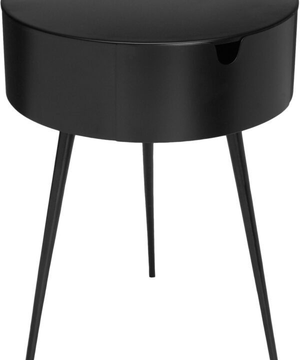 Bali Black Night Stand - Luxe Home Furnishings (Jersey City, NJ)