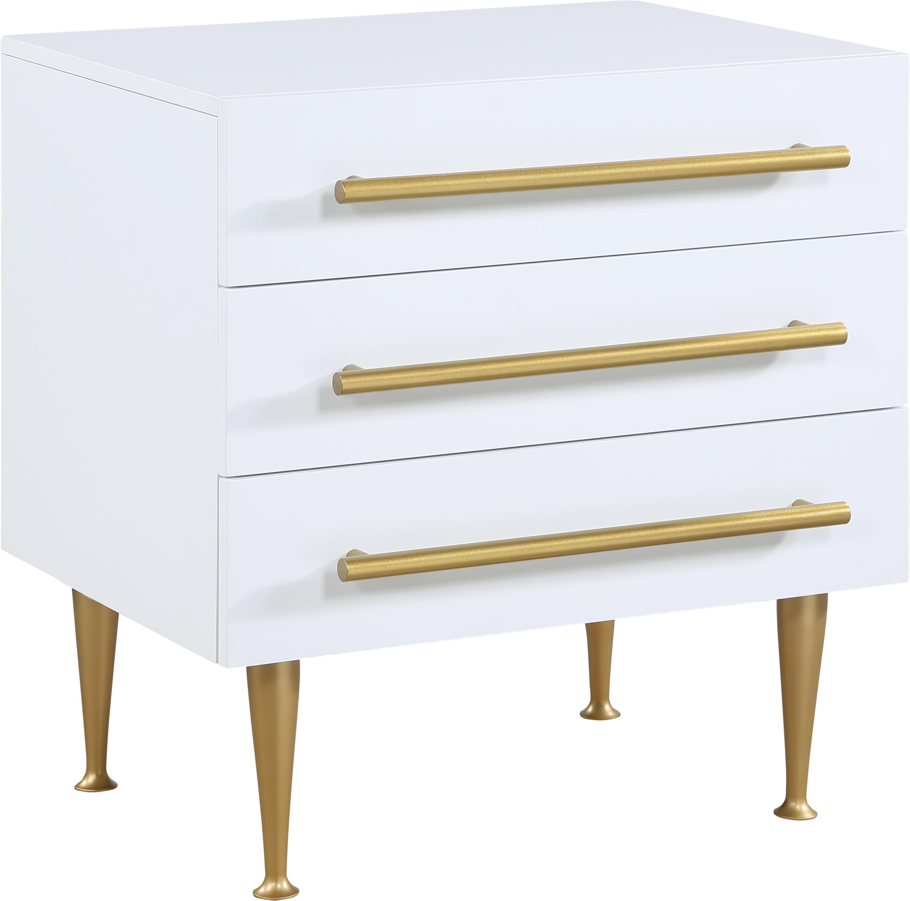 Marisol White Night Stand - Luxe Home Furnishings (Jersey City, NJ)