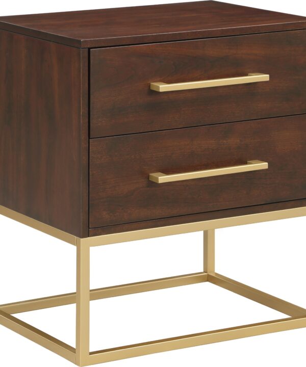 Maxine Cherry / Gold Night Stand