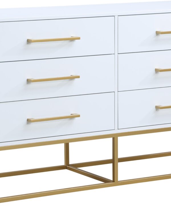 Maxine White / Gold Dresser