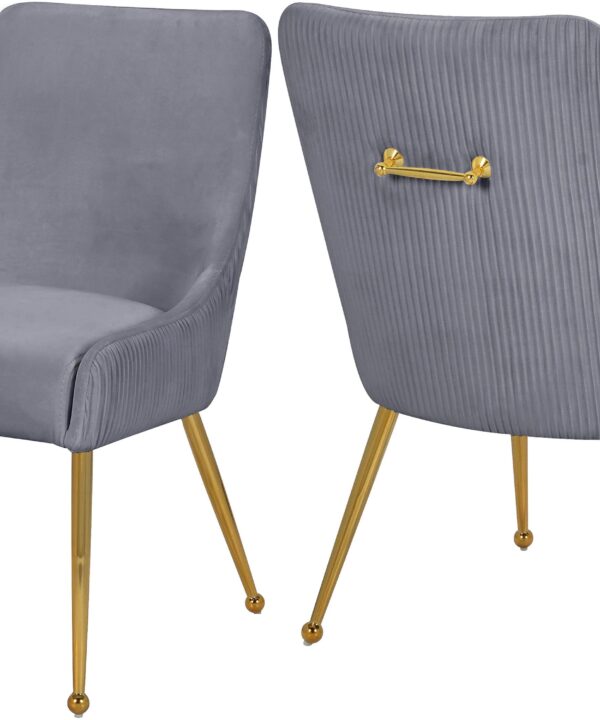Ace Grey Velvet Dining Chair - Luxe Home Furnishings (Jersey City, NJ)