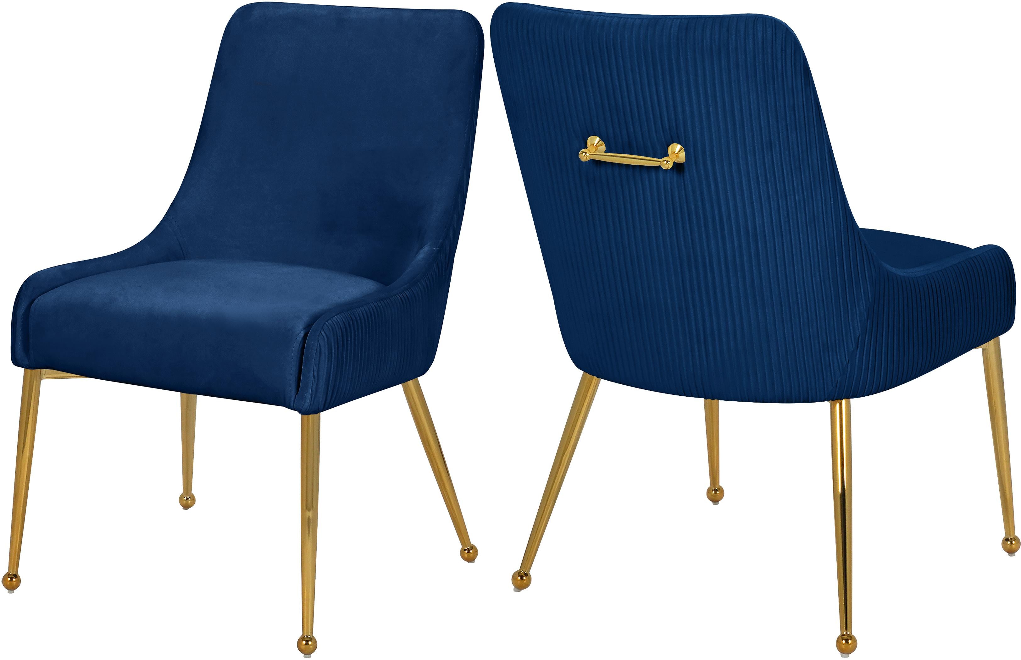 Ace Navy Velvet Dining Chair - Luxe Home Furnishings (Jersey City, NJ)