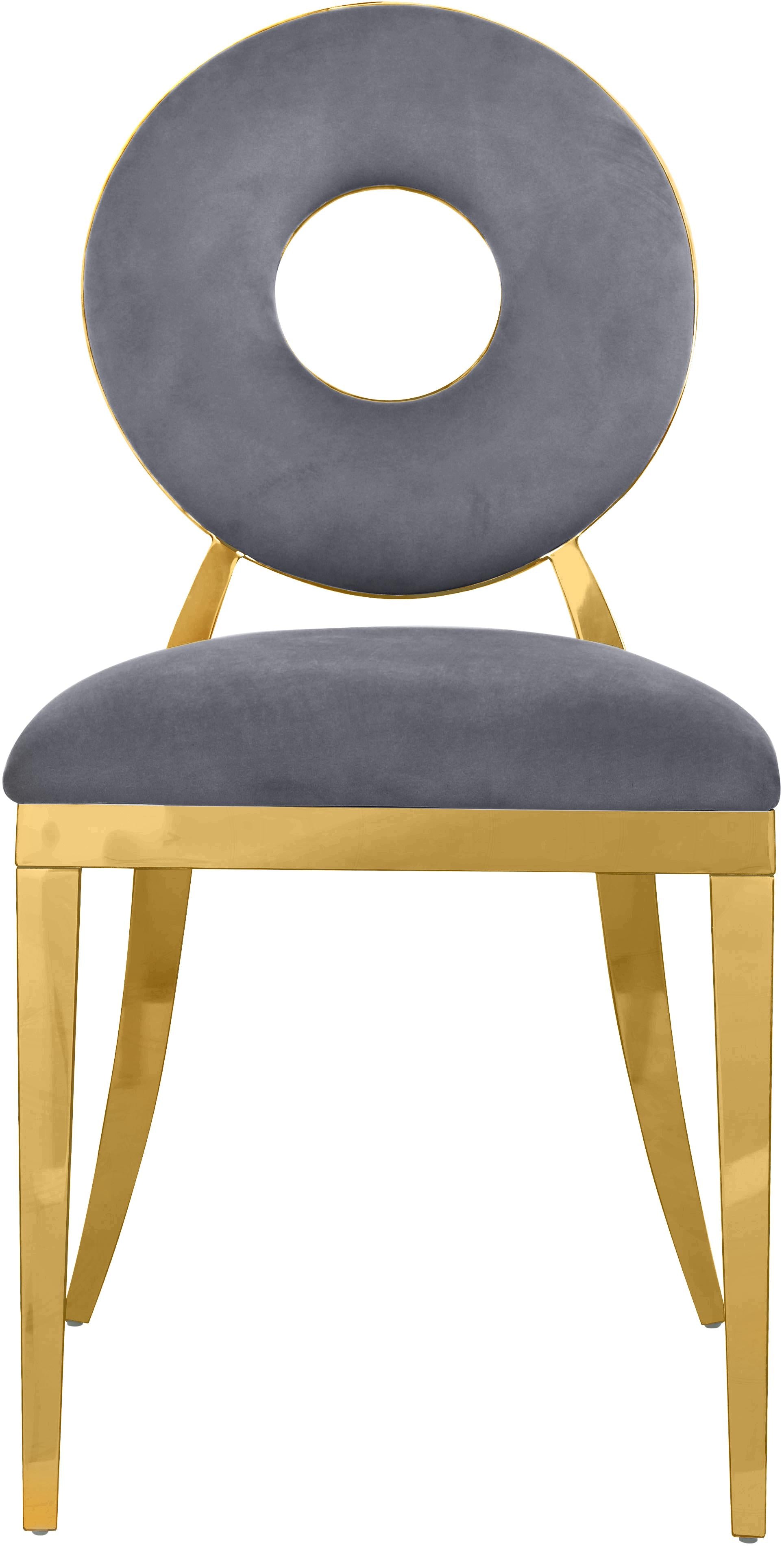 Carousel Grey Velvet Dining Chair - Image 5
