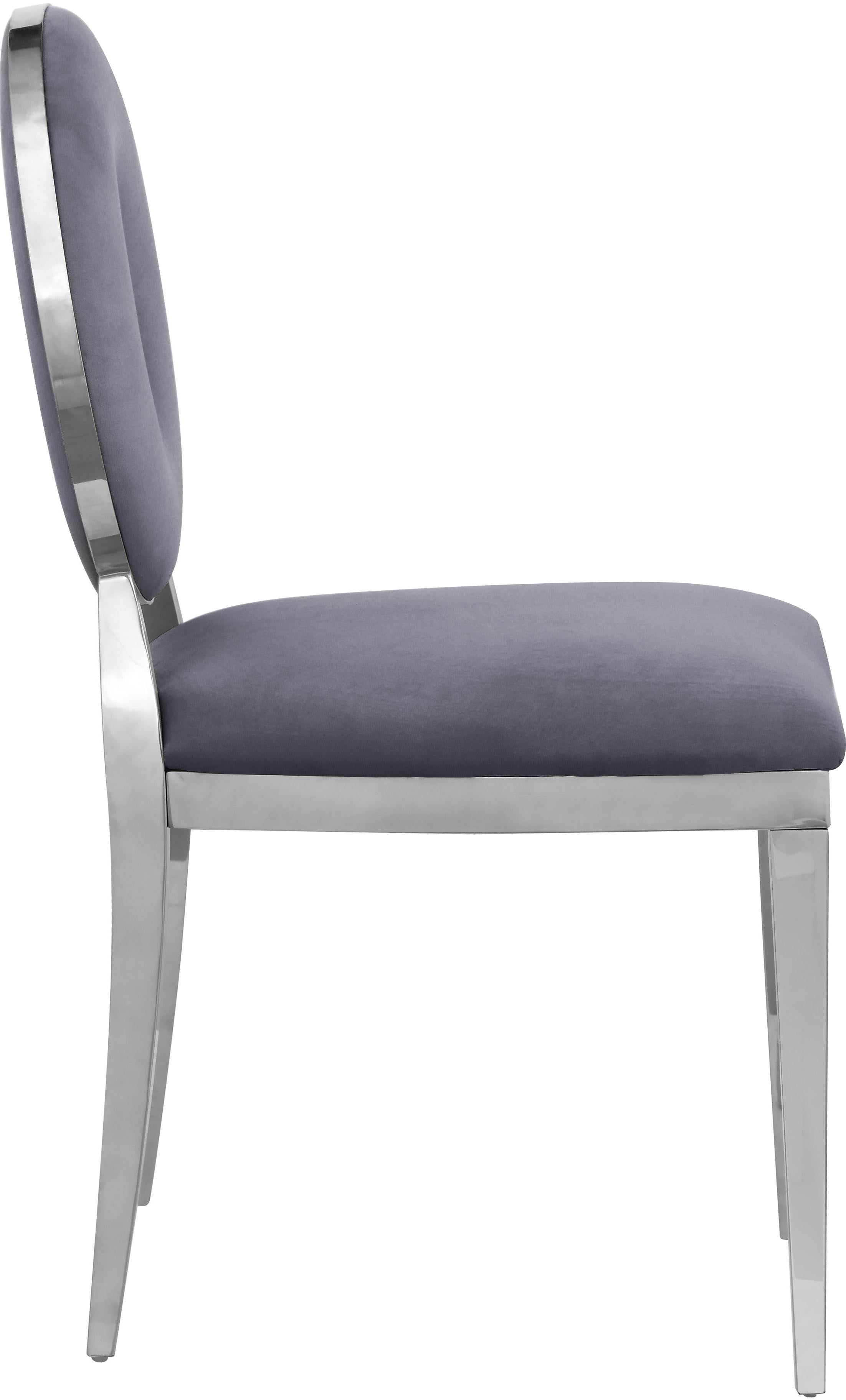 Carousel Grey Velvet Dining Chair - Image 10