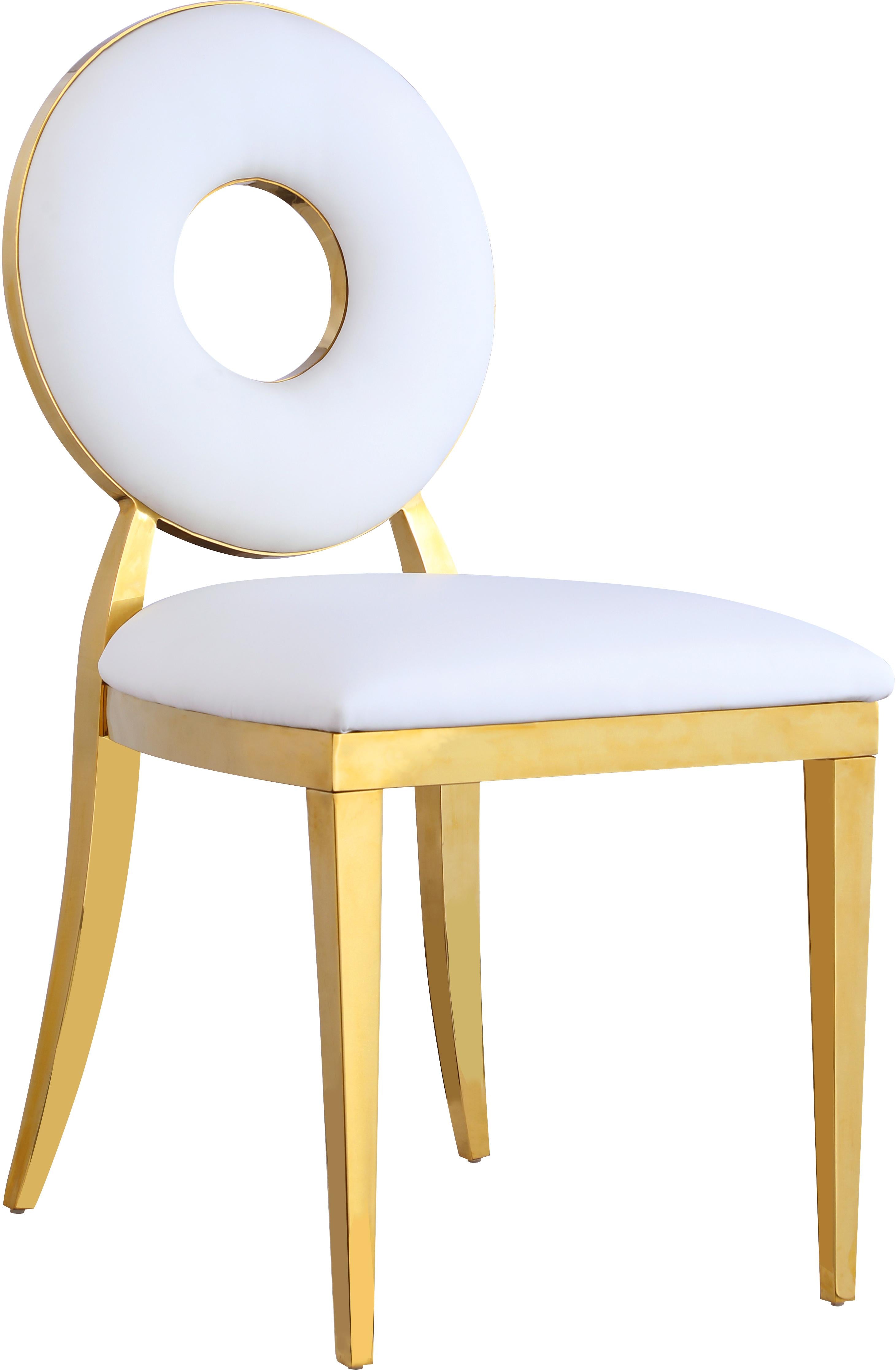 Carousel White Faux Leather Dining Chair - Image 4