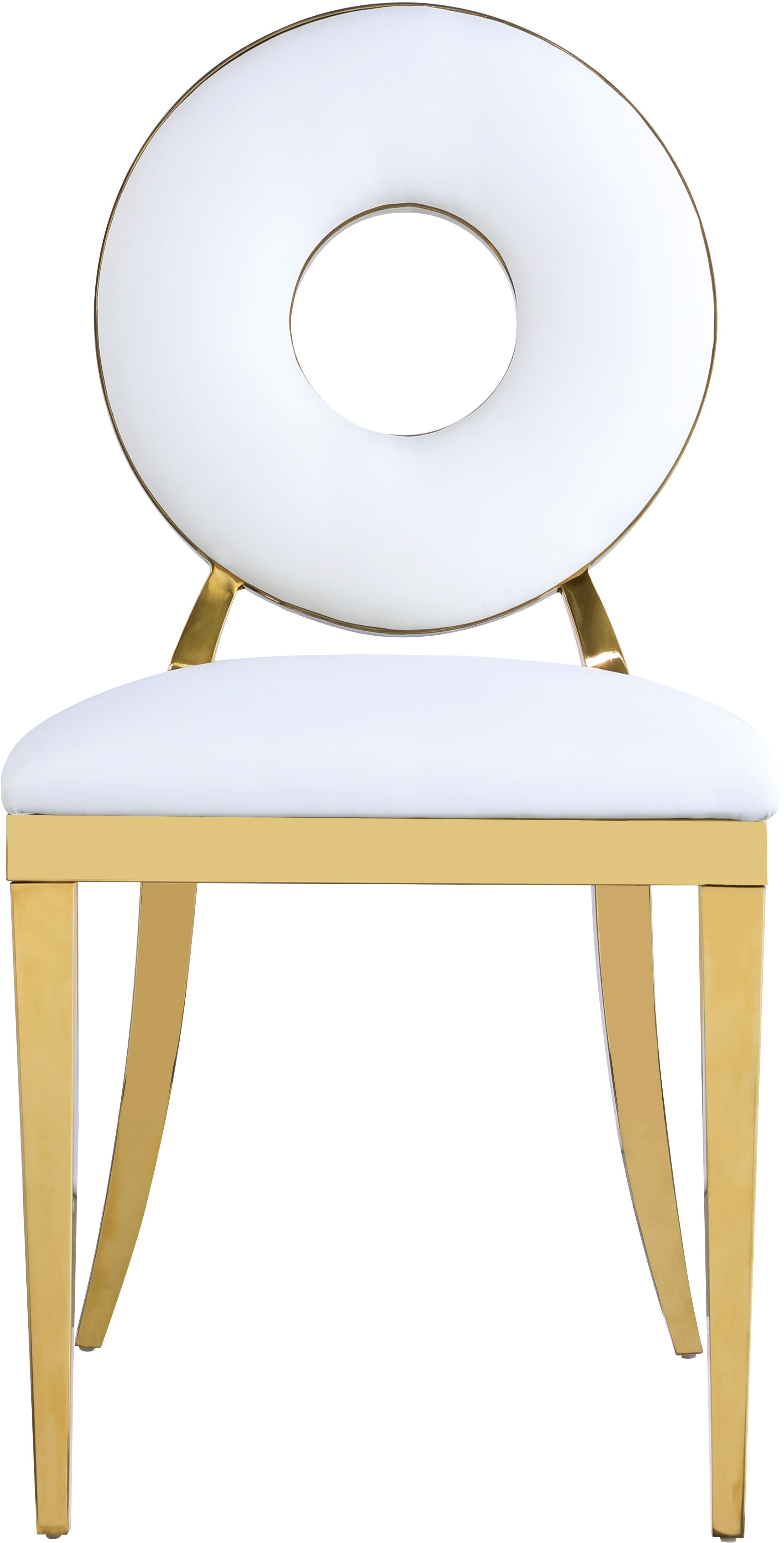 Carousel White Faux Leather Dining Chair - Image 5