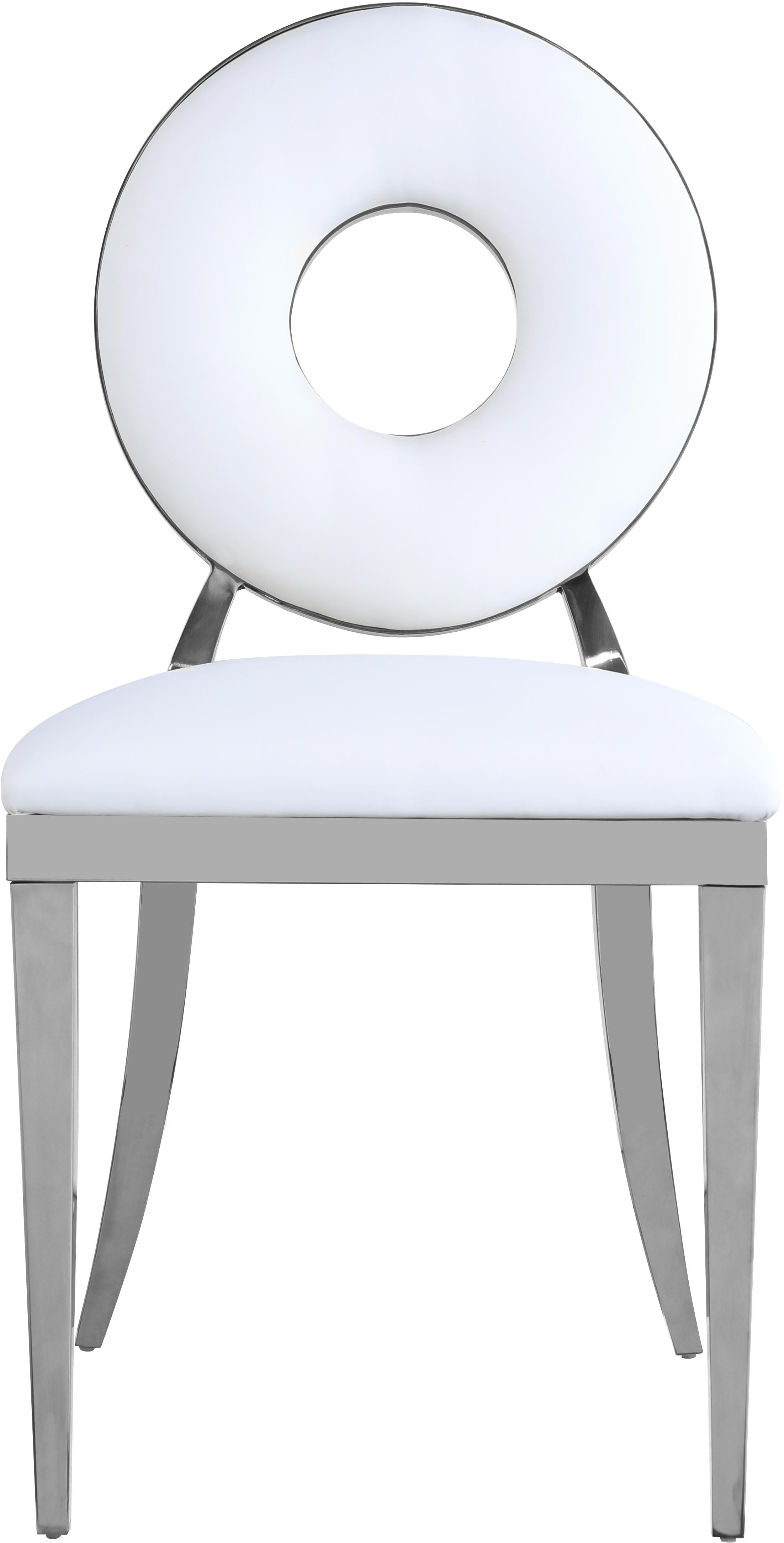 Carousel White Faux Leather Dining Chair - Image 12