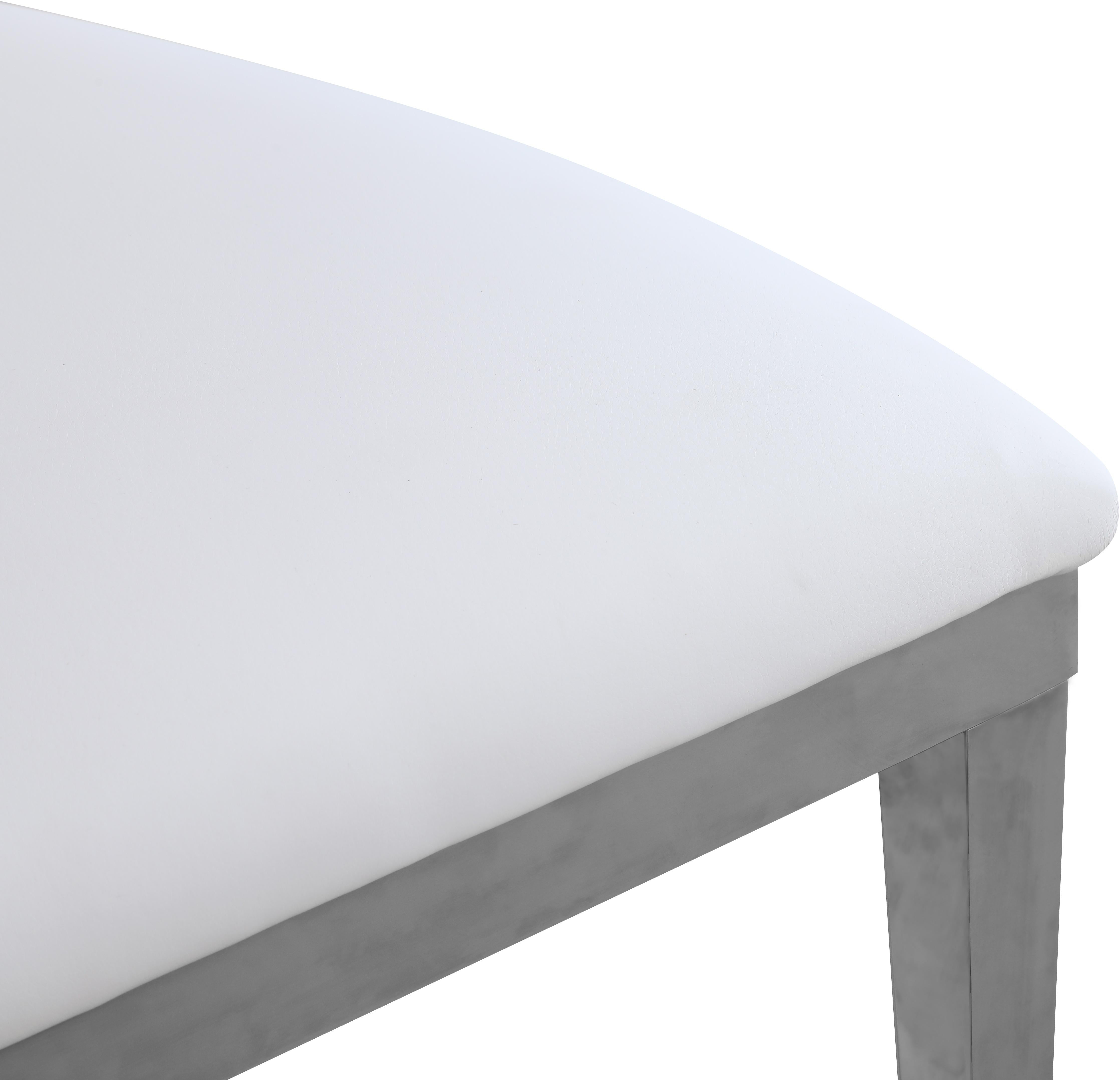 Carousel White Faux Leather Dining Chair - Image 13