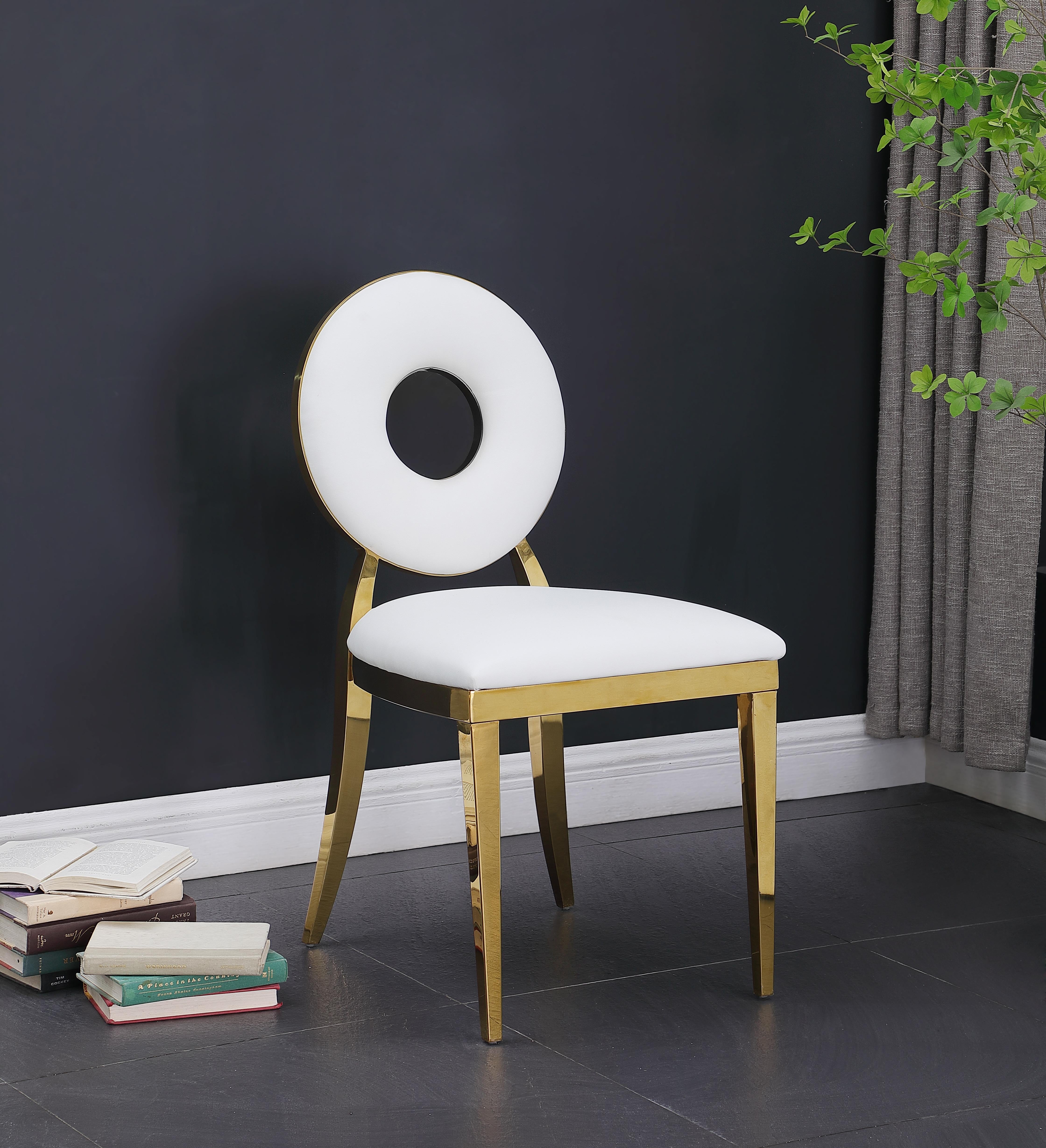 Carousel White Faux Leather Dining Chair - Image 7