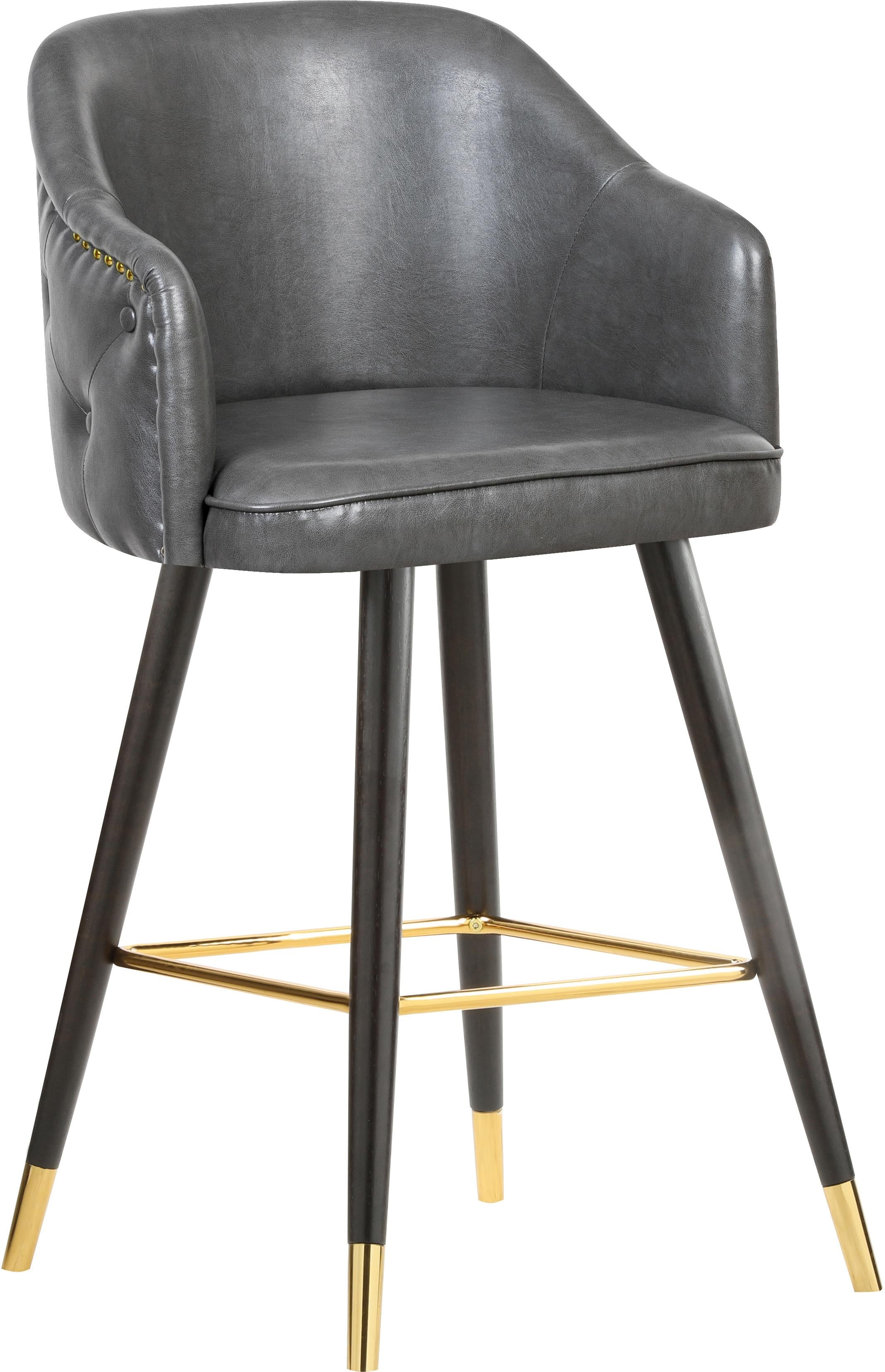 Barbosa Grey Faux Leather Counter/Bar Stool - Luxe Home Furnishings (Jersey City, NJ)