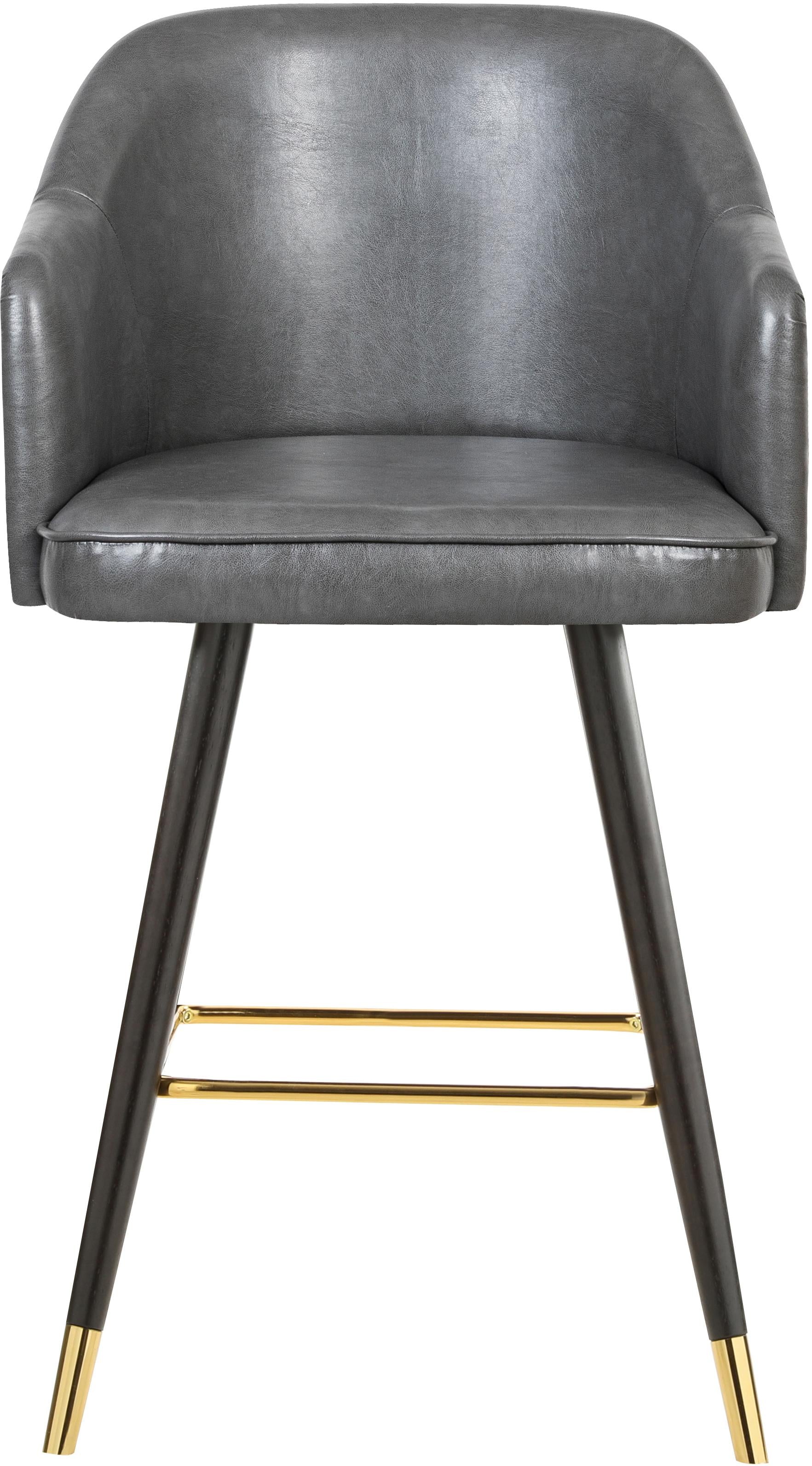 Barbosa Grey Faux Leather Counter/Bar Stool - Luxe Home Furnishings (Jersey City, NJ)