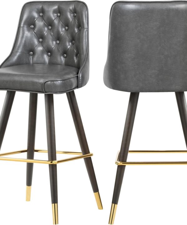 Portnoy Grey Faux Leather Counter/Bar Stool