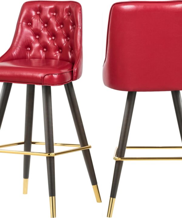 Portnoy Red Faux Leather Counter/Bar Stool