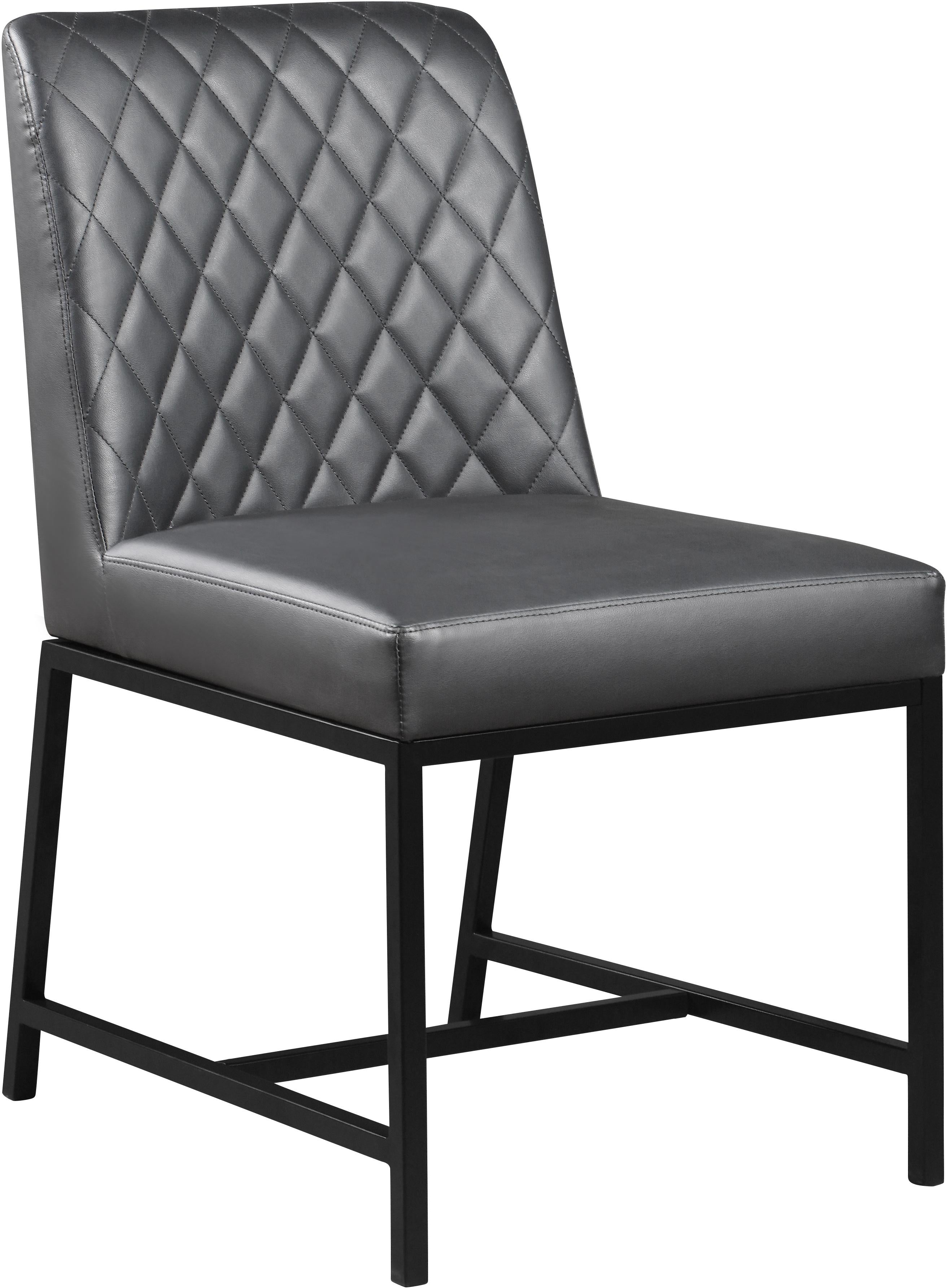 Bryce Grey Faux Leather Dining Chair - Luxe Home Furnishings (Jersey City, NJ)