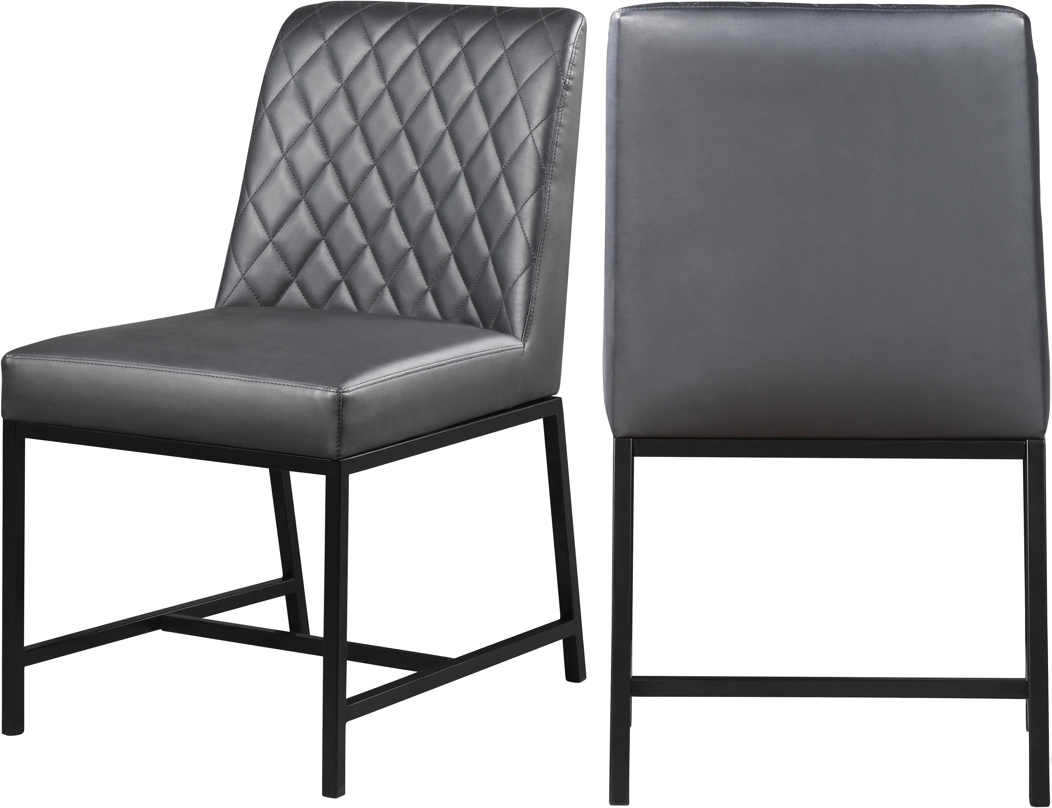 Bryce Grey Faux Leather Dining Chair - Luxe Home Furnishings (Jersey City, NJ)