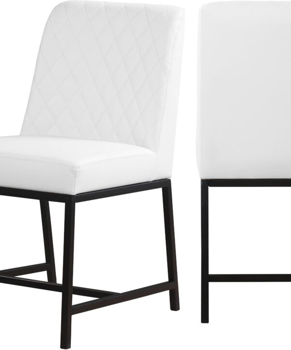 Bryce White Faux Leather Dining Chair - Luxe Home Furnishings (Jersey City, NJ)