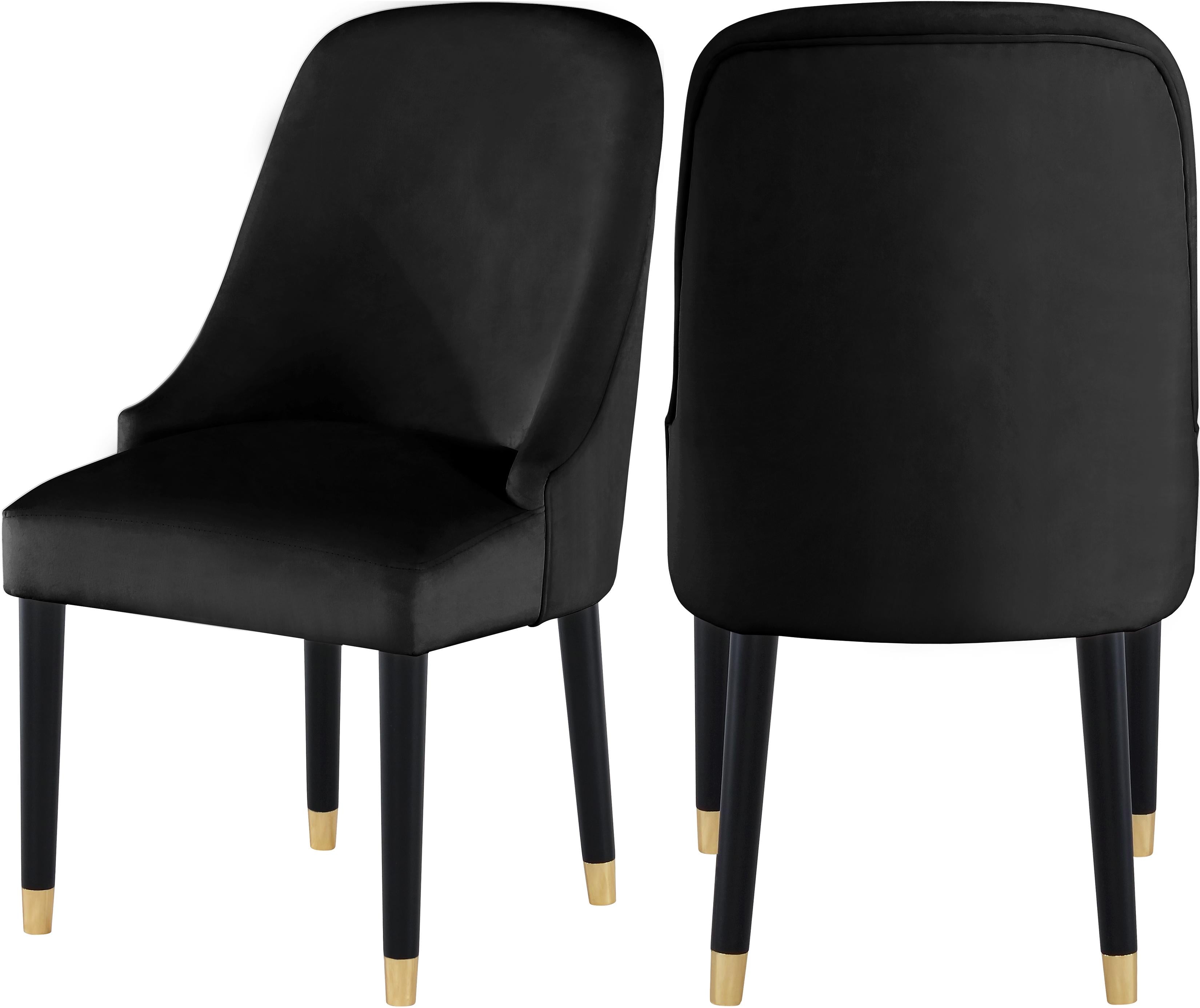 Omni Black Velvet Dining Chair - Luxe Home Furnishings (Jersey City, NJ)