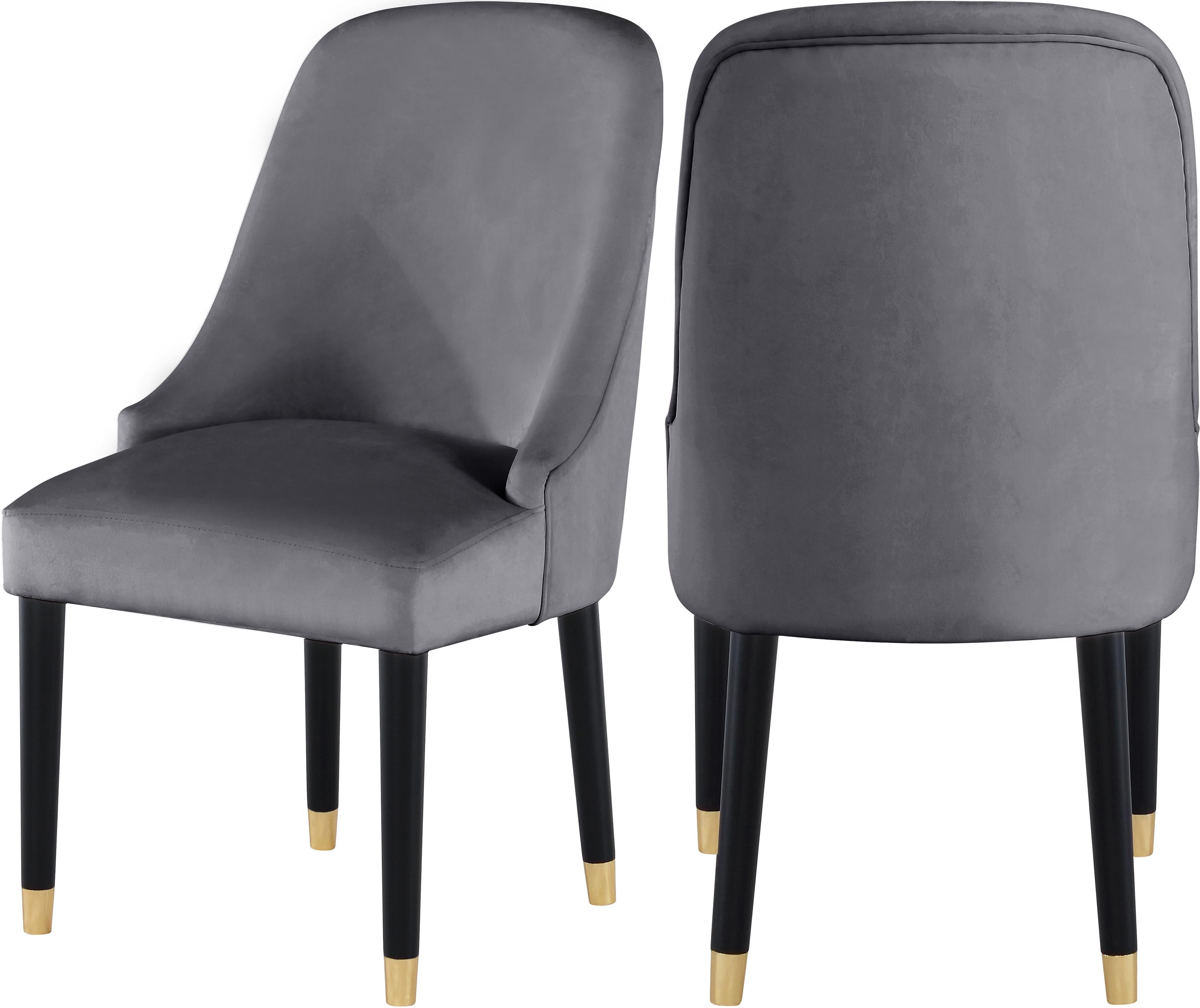 Omni Grey Velvet Dining Chair - Luxe Home Furnishings (Jersey City, NJ)