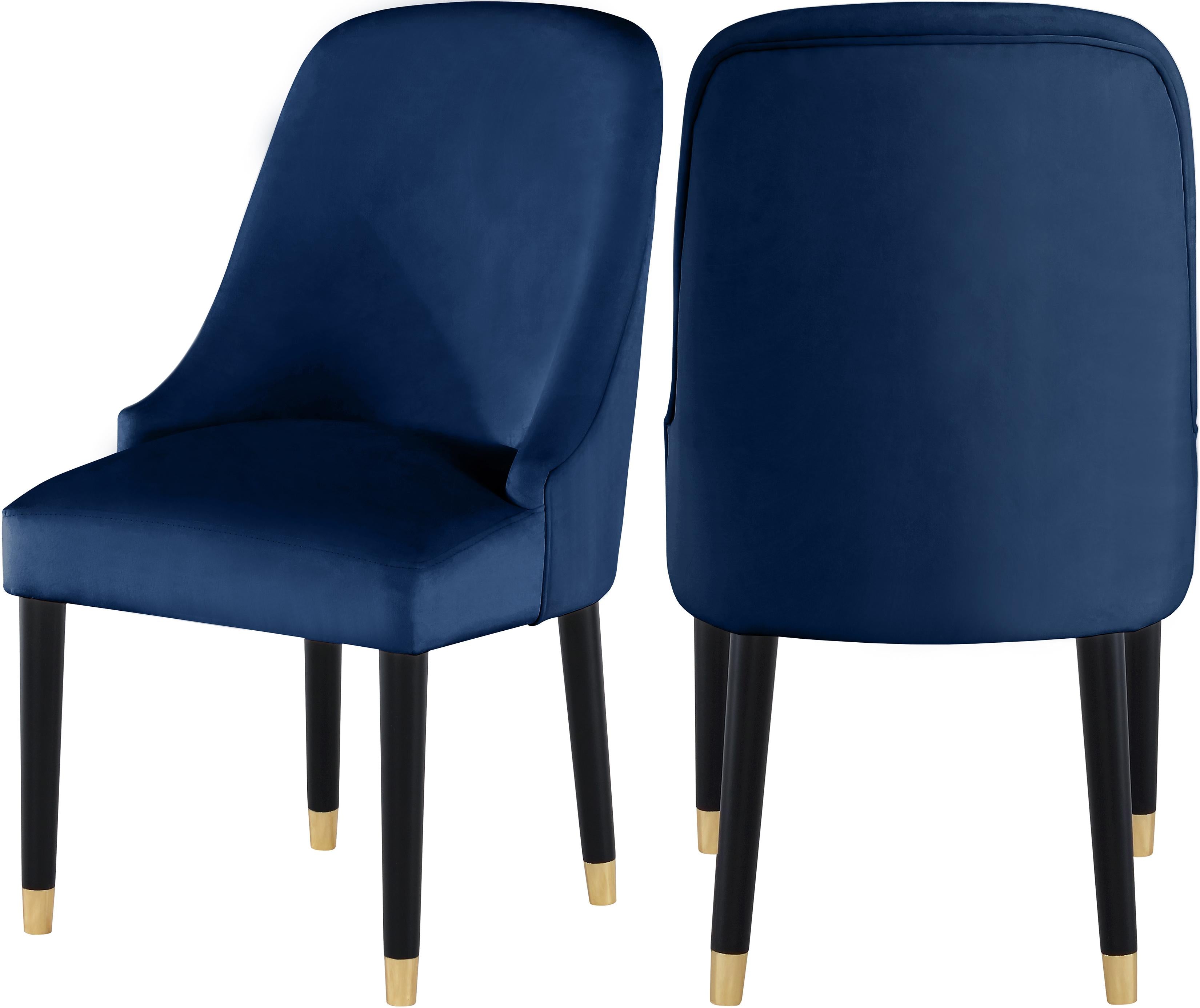 Omni Navy Velvet Dining Chair - Luxe Home Furnishings (Jersey City, NJ)