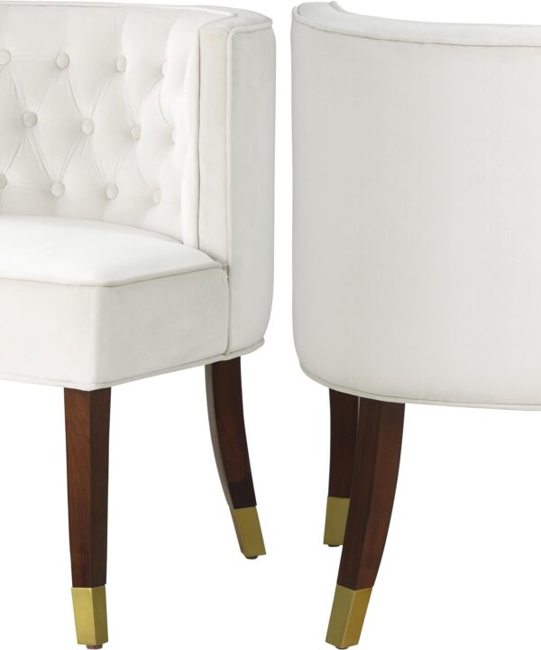 Perry Cream Velvet Dining Chair - Luxe Home Furnishings (Jersey City, NJ)
