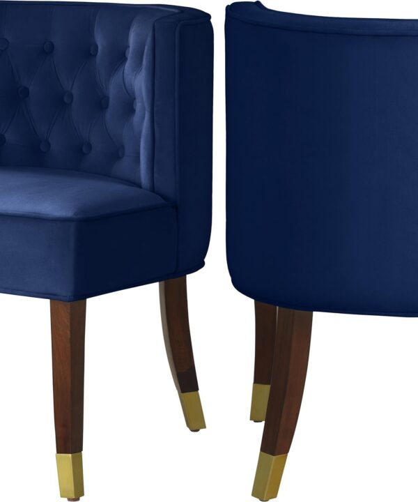 Perry Navy Velvet Dining Chair - Luxe Home Furnishings (Jersey City, NJ)
