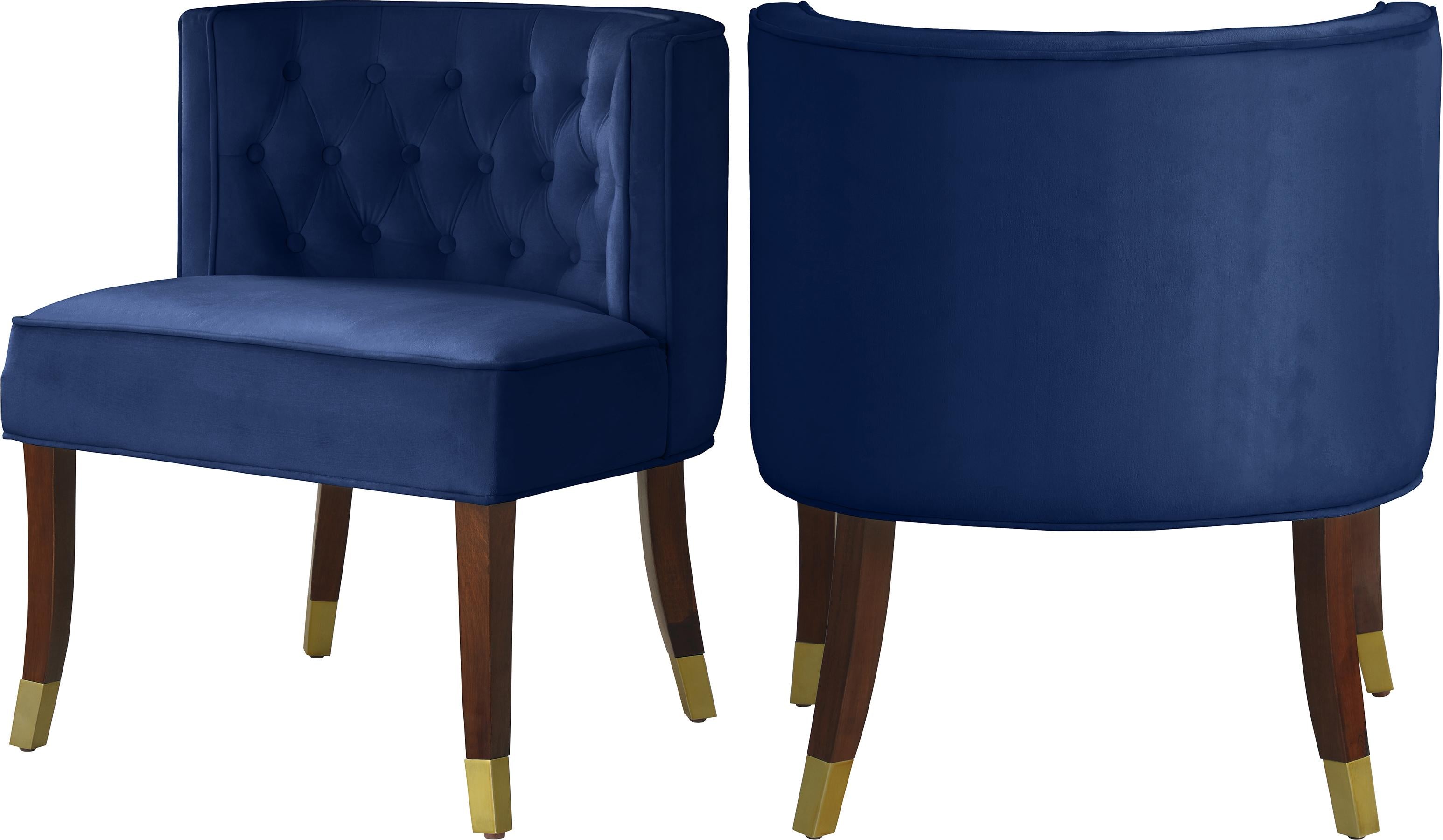 Perry Navy Velvet Dining Chair - Luxe Home Furnishings (Jersey City, NJ)