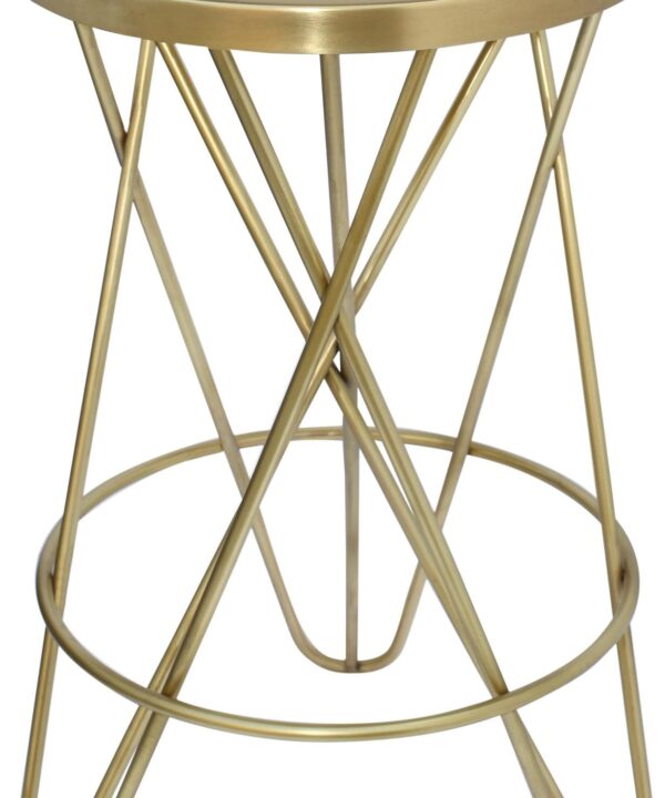 Mercury Gold Counter Stool - Luxe Home Furnishings (Jersey City, NJ)