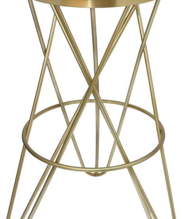 Mercury Gold Bar Stool - Luxe Home Furnishings (Jersey City, NJ)