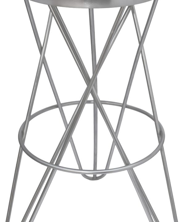 Mercury Silver Bar Stool - Luxe Home Furnishings (Jersey City, NJ)