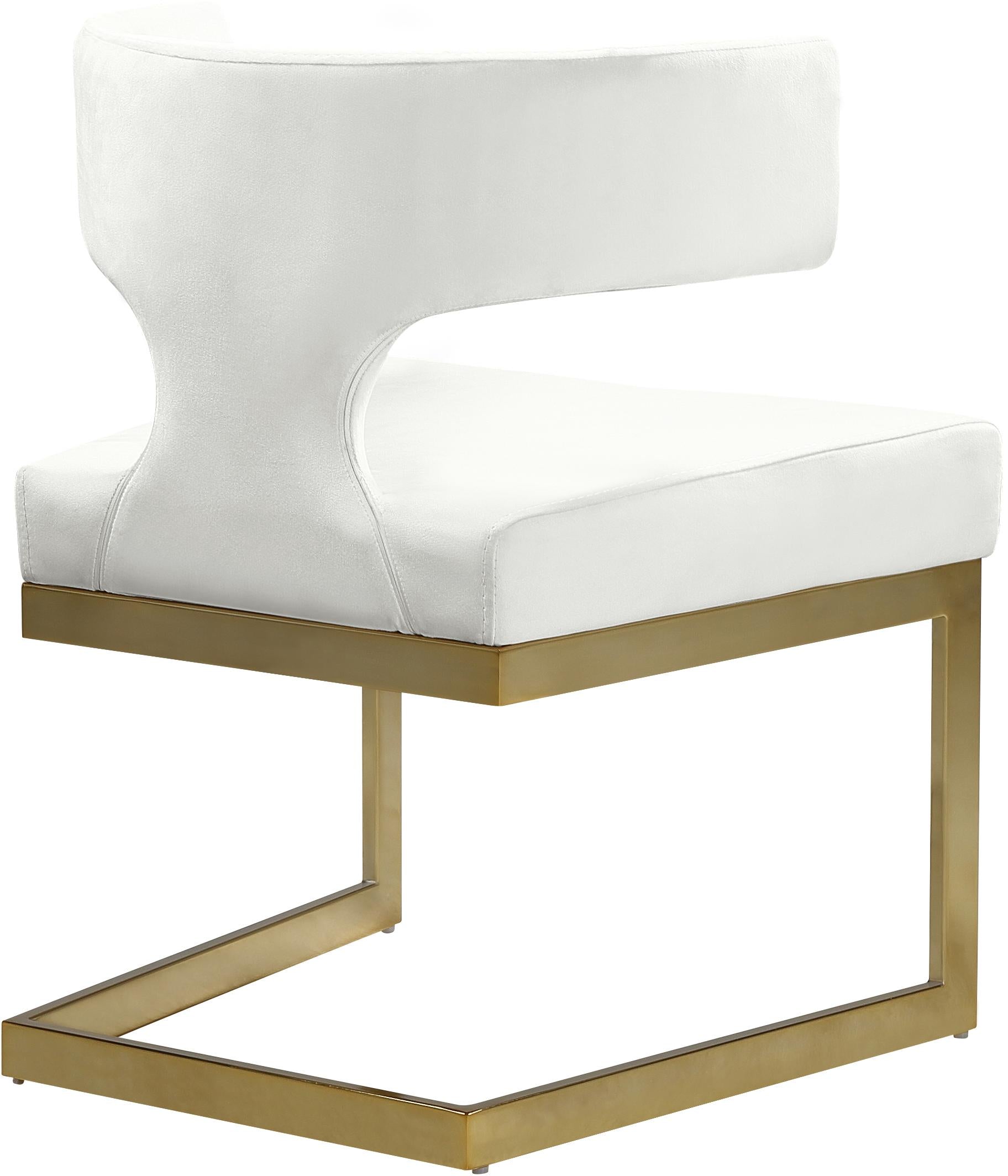 Alexandra Cream Velvet Dining Chair - Luxe Home Furnishings (Jersey City, NJ)