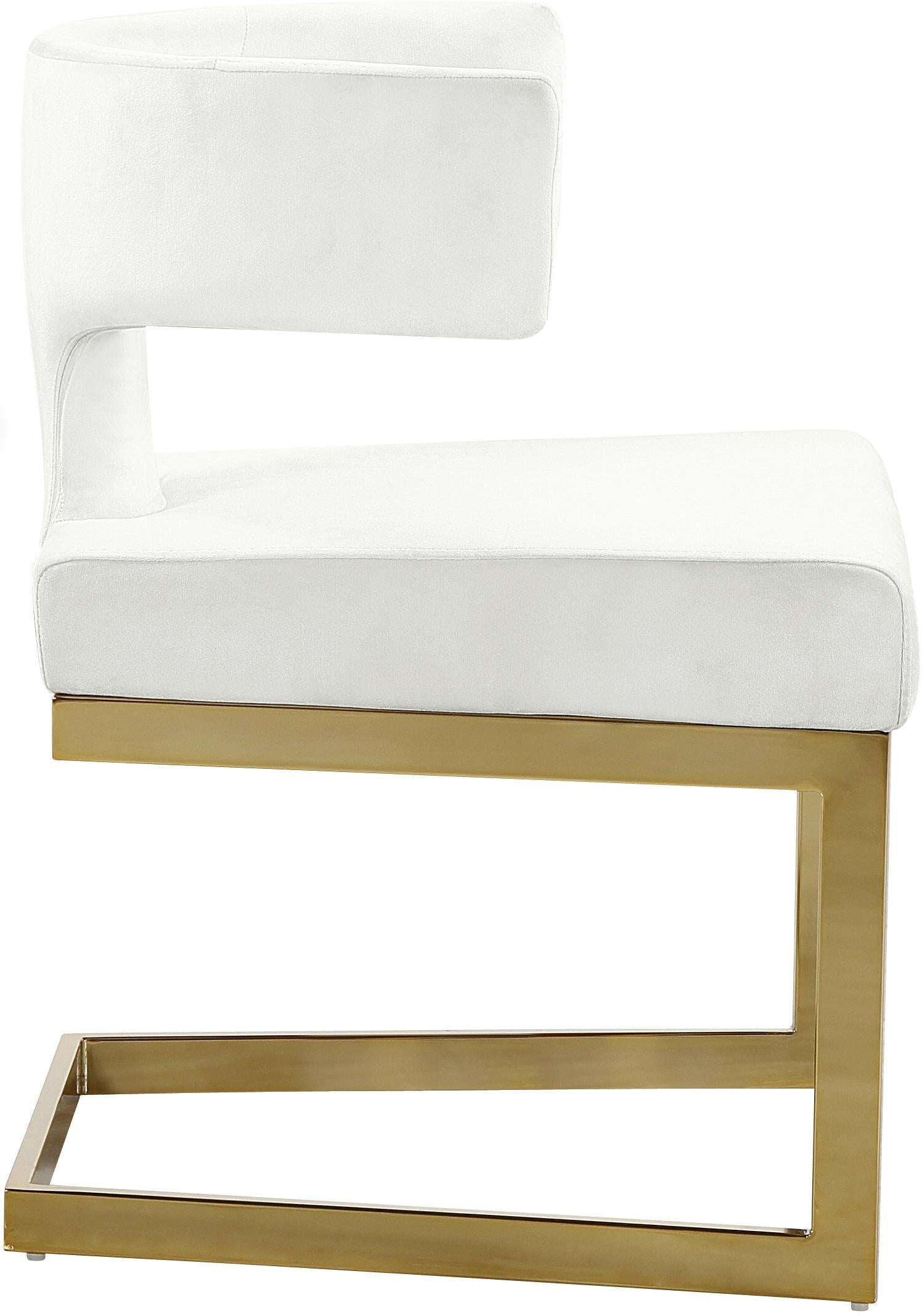 Alexandra Cream Velvet Dining Chair - Luxe Home Furnishings (Jersey City, NJ)
