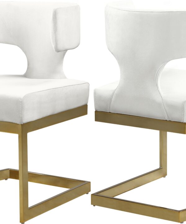 Alexandra Cream Velvet Dining Chair - Luxe Home Furnishings (Jersey City, NJ)