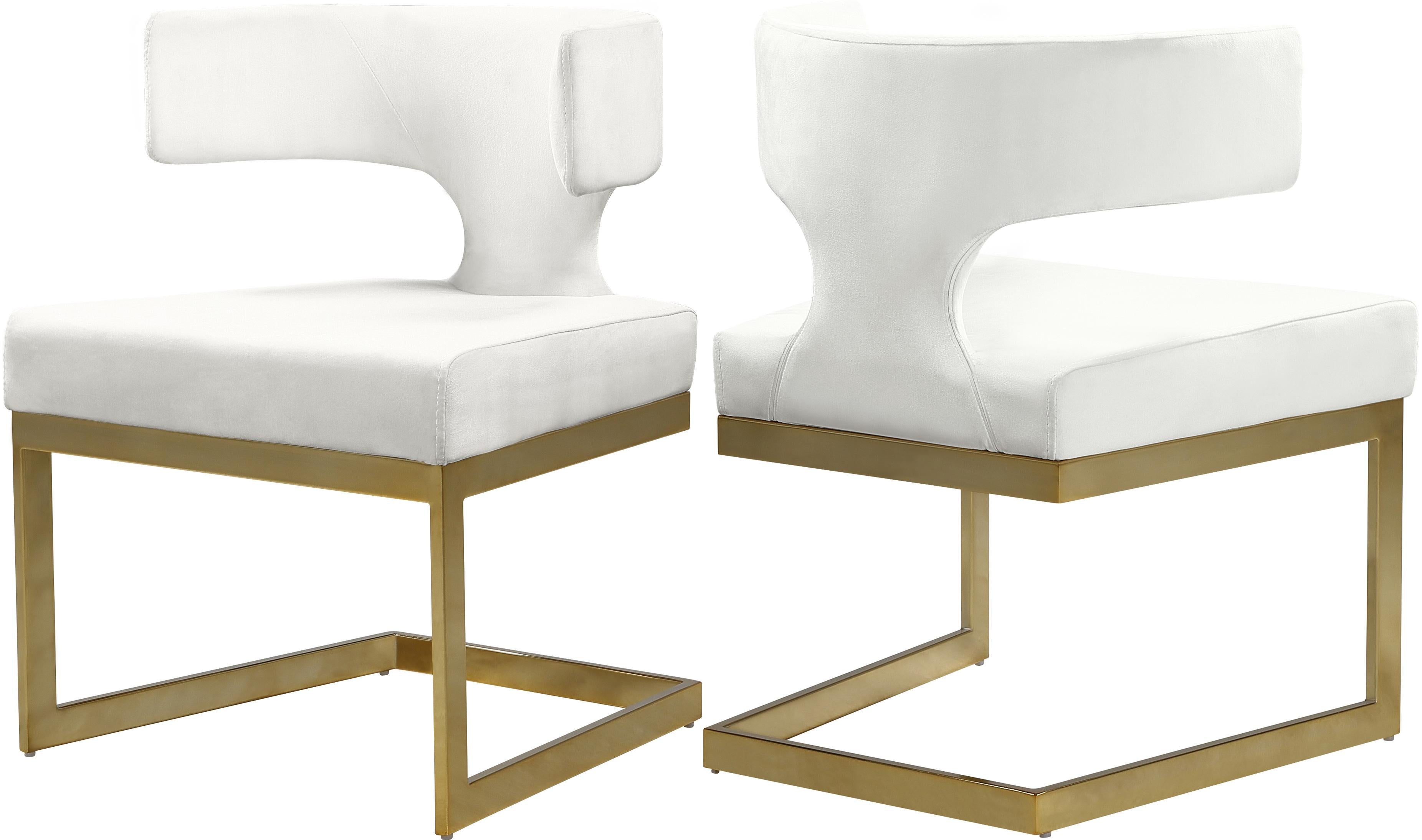 Alexandra Cream Velvet Dining Chair - Luxe Home Furnishings (Jersey City, NJ)