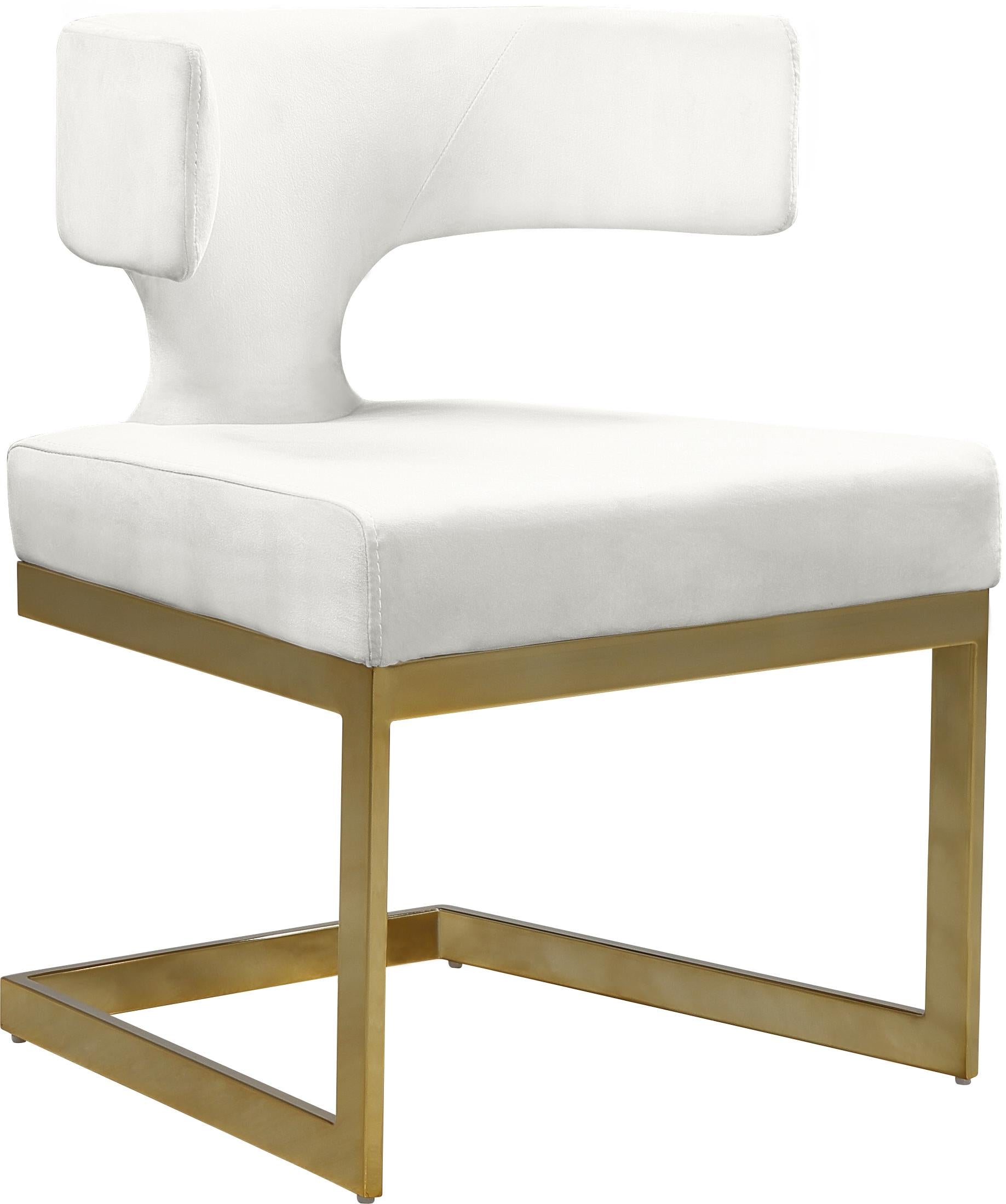 Alexandra Cream Velvet Dining Chair - Luxe Home Furnishings (Jersey City, NJ)