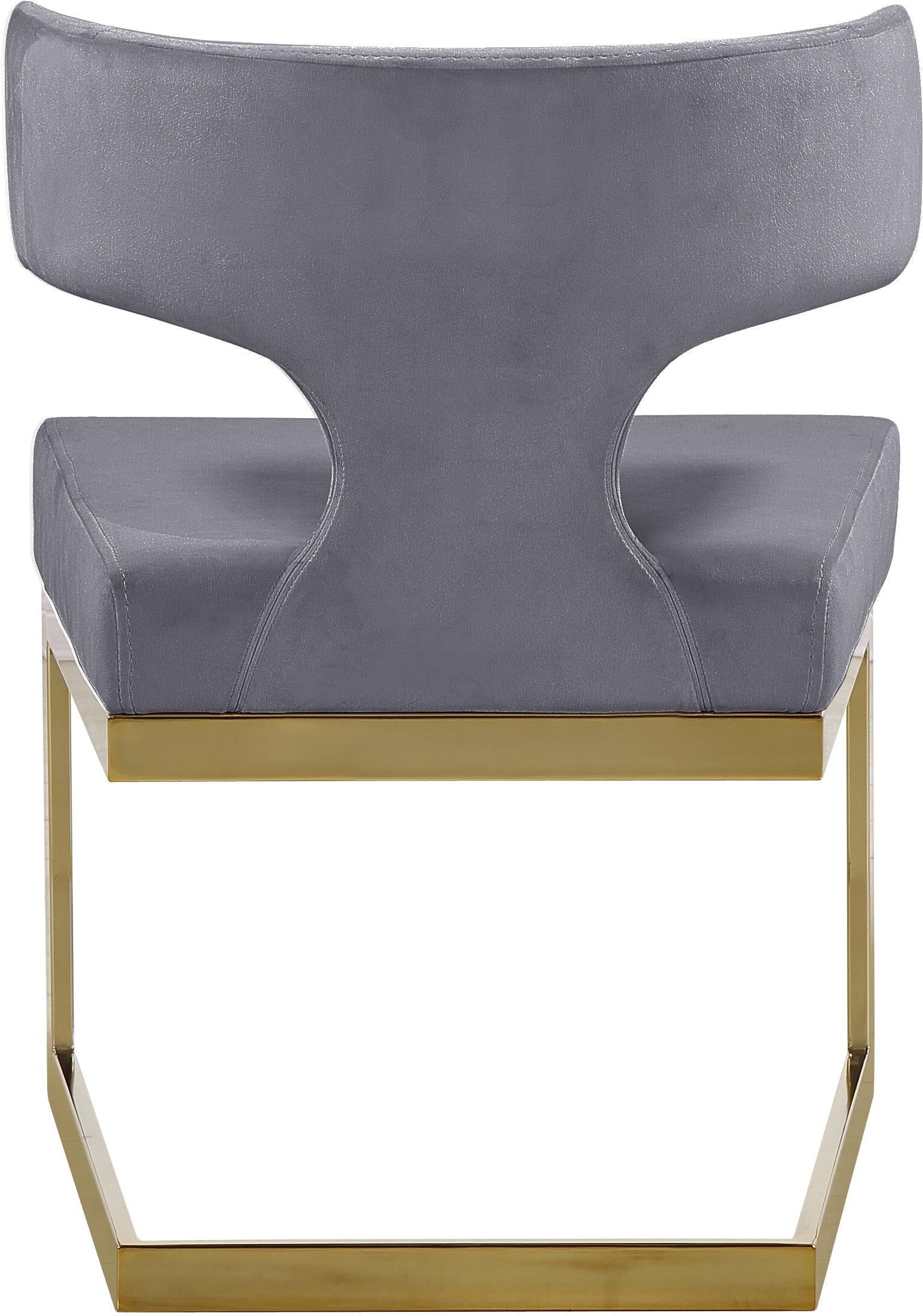 Alexandra Grey Velvet Dining Chair - Luxe Home Furnishings (Jersey City, NJ)