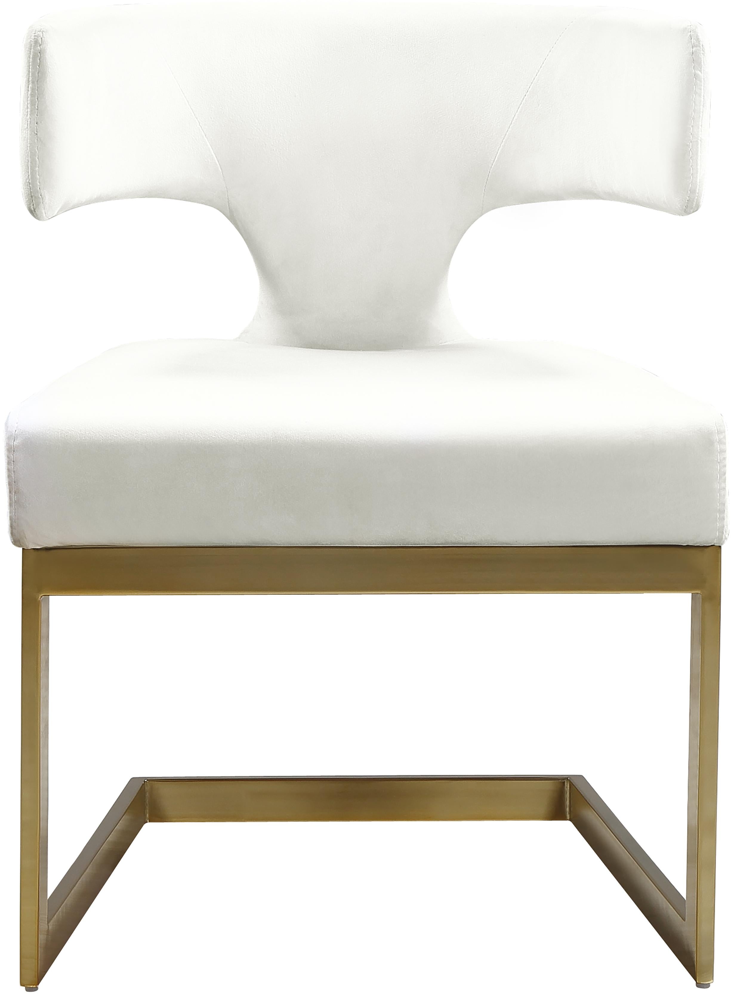 Alexandra Cream Velvet Dining Chair - Luxe Home Furnishings (Jersey City, NJ)