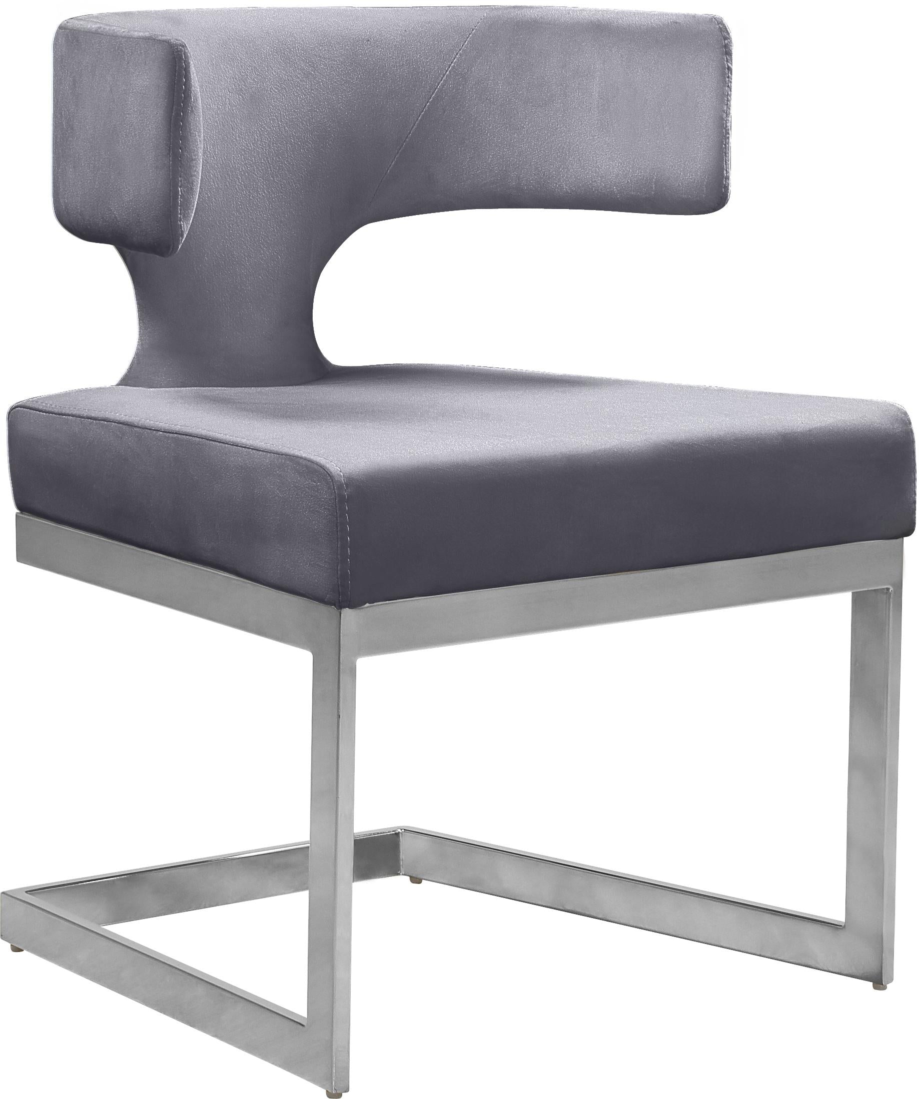 Alexandra Grey Velvet Dining Chair - Luxe Home Furnishings (Jersey City, NJ)